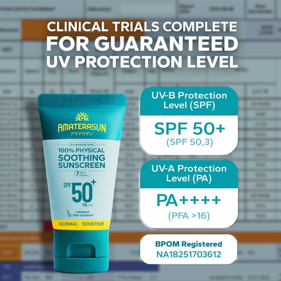 Royal Pesona Indonesia AMATERASUN 100% Physical Soothing Sunscreen SPF50+ PA++++