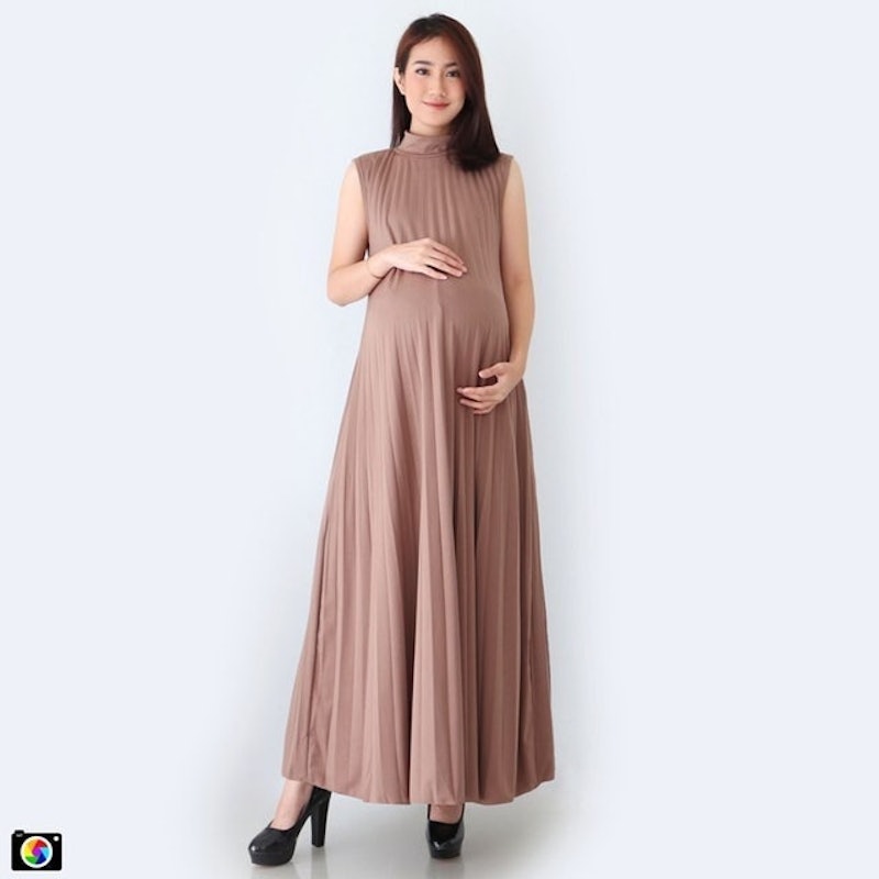 Eve Maternity Baju Hamil Pesta Dress Plisket 4