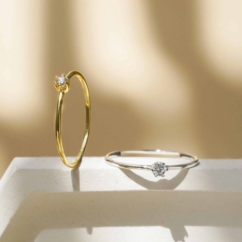 Dear Me Jewelry Quinn Ring 925 Sterling Silver 14K Gold Plated 3