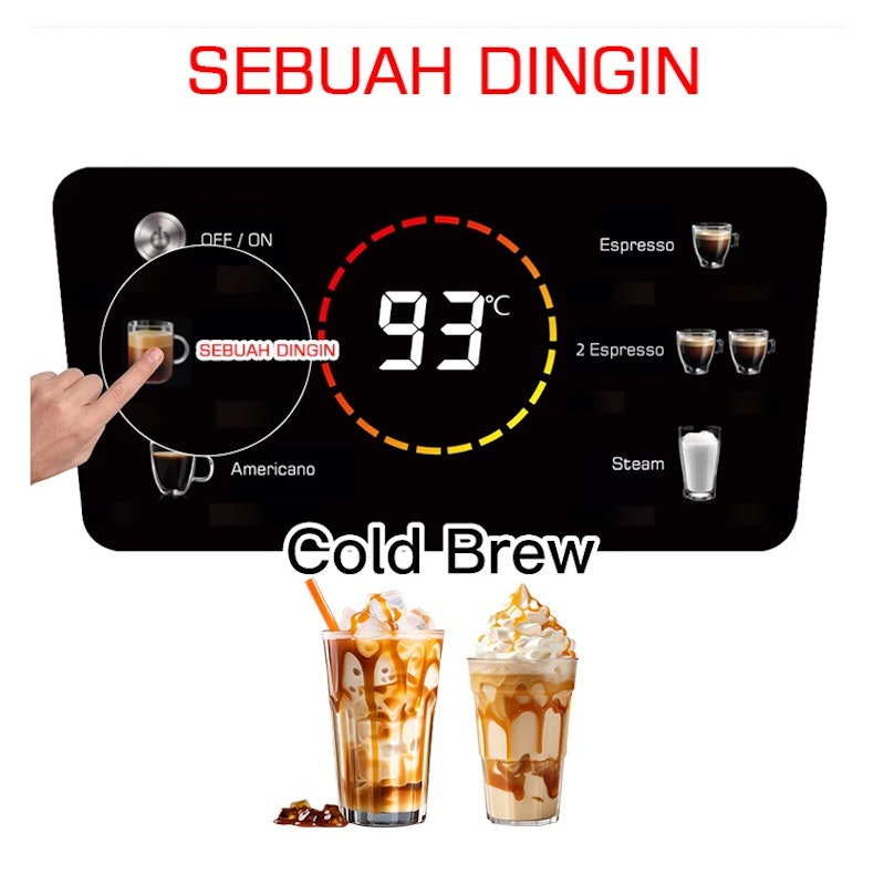 LAHOME 5 in 1 Cold/Hot Brew Espresso Coffee Maker Machine 3