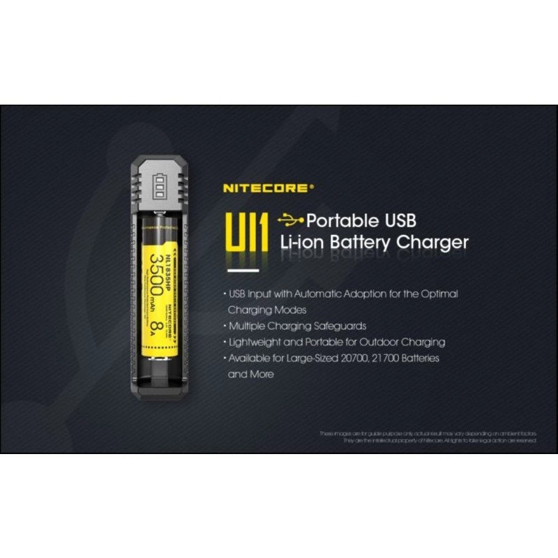 Nitecore Portable USB Li-ion Battery Charger 2