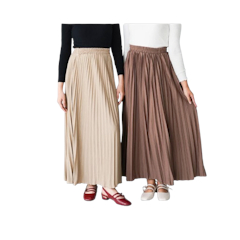 Cotton Inch Kalula Rok Plisket Panjang Wanita