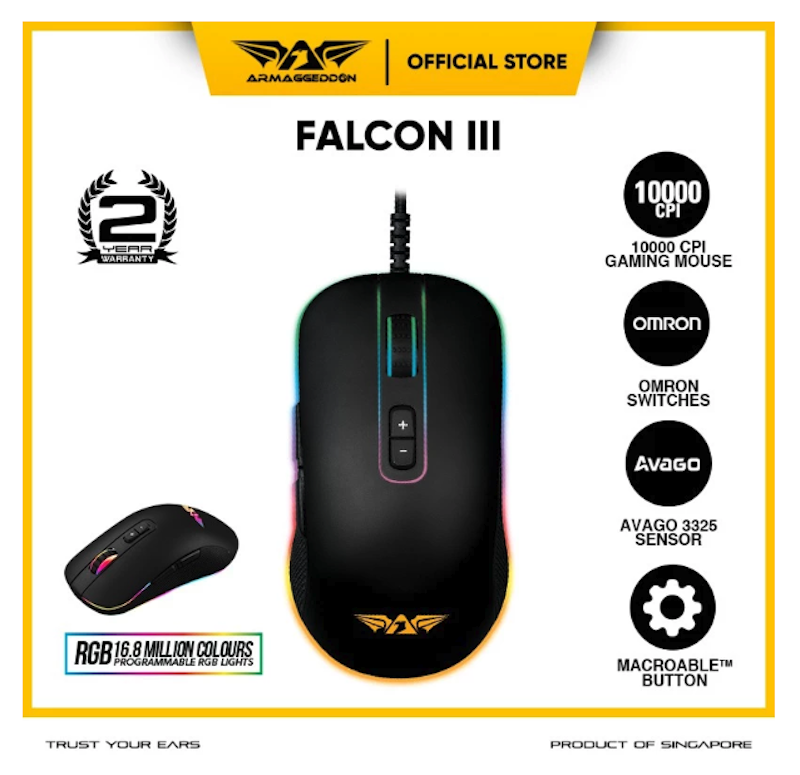Armaggeddon Pro Gaming Mouse Falcon III 5