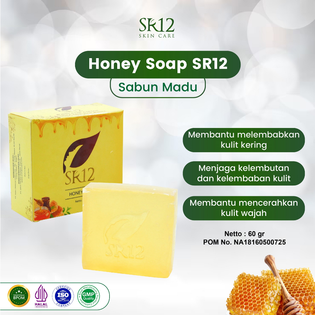 SR12 Herbal Perkasa SR12 Skincare Honey Herbal Soap