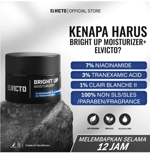 Indonesia Premium Goods ELVICTO Bright Up Moisturizer+