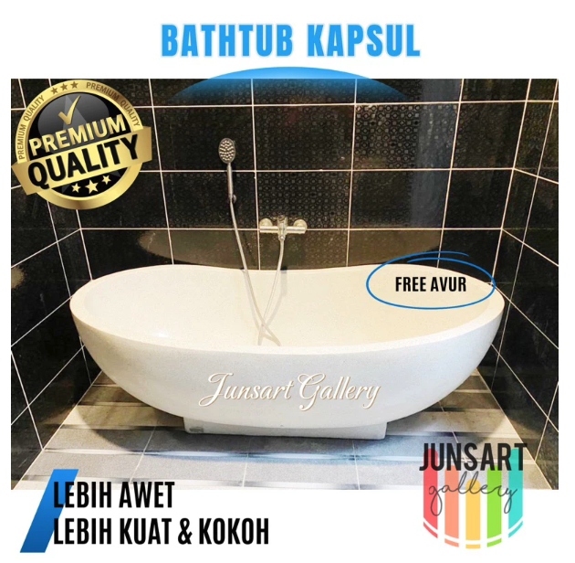Junsart Gallery Bathtub Teraso Minimalis Finishing Glossy 4