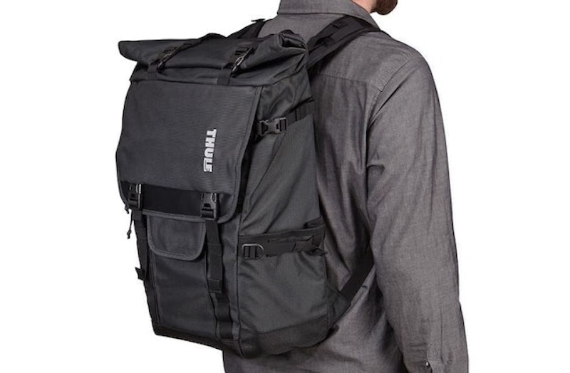 Covert camera backpack rolltop DSLR 5