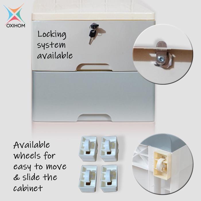 Abditama Graha Internusa Oxihom Lemari Plastik 5 Laci  S3805AL