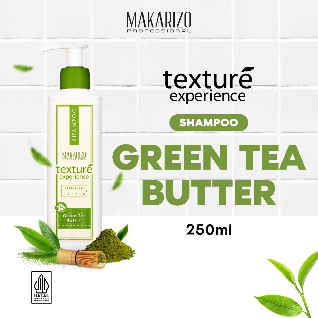 Akasha Wira International Makarizo Professional Texture Experience Shampoo Green Tea Butter