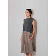 Two Tone Dress Sleeveless