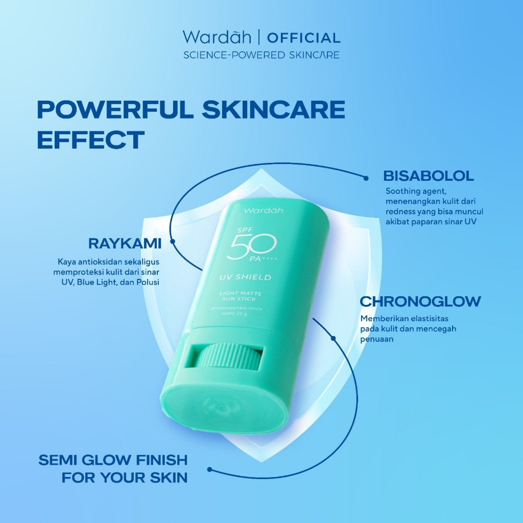 Paragon Technology and Innovation Wardah UV Shield Light Matte Sun Stick SPF 50 PA++++