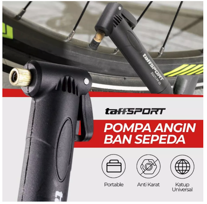 TaffSPORT DUUTI Pompa Angin Ban Sepeda Portable 2
