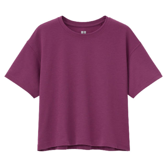 Women T-Shirt Dry-EX Crop Crew Neck 1