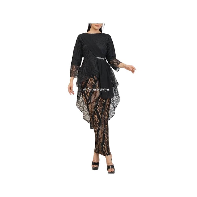 Nusa Kebaya Setelan Kebaya Tunik Brukat Soraya 1