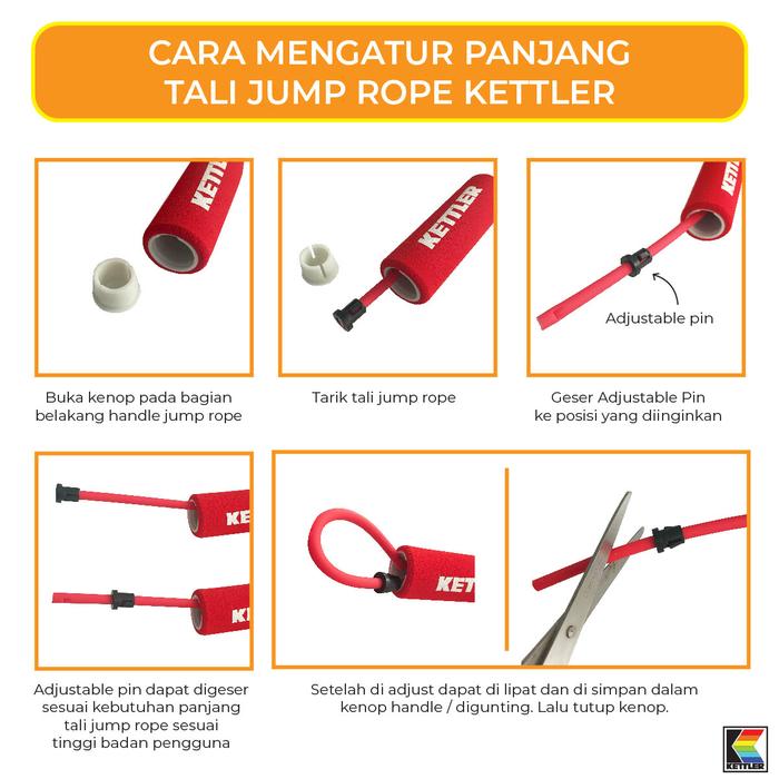  Kettler Jump Rope Soft Rubber 403-400 002002169