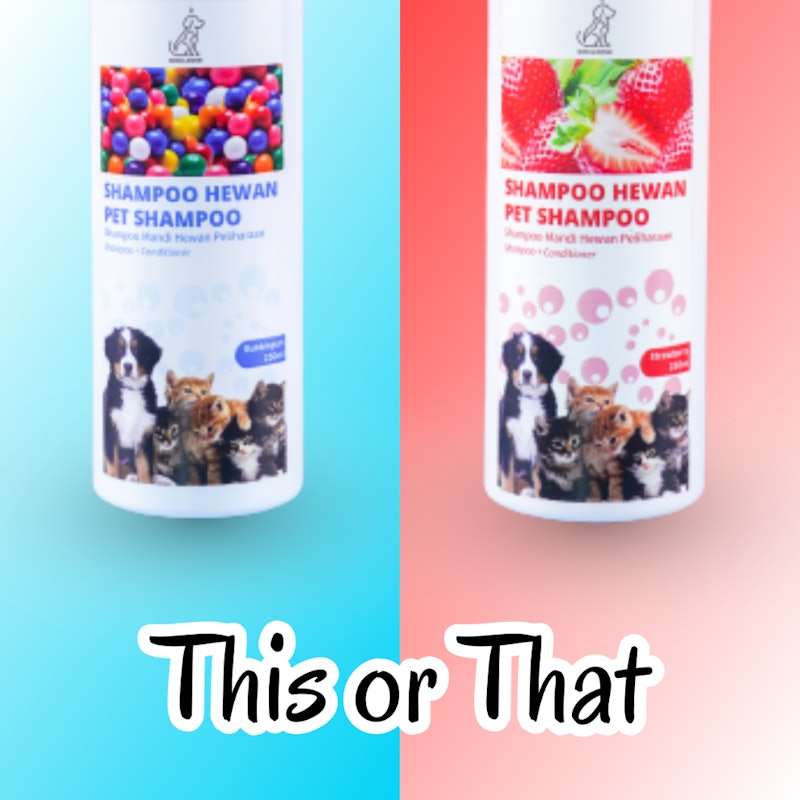Minara Cats Supply Shampoo Grooming 2in1 Strawberry 3