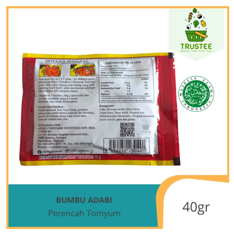 Adabi Perencah Thai Tom Yam Paste 2