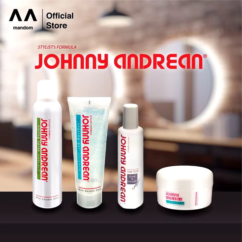 Mandom Indonesia JOHNNY ANDREAN Styling Cream Natural and Moisture