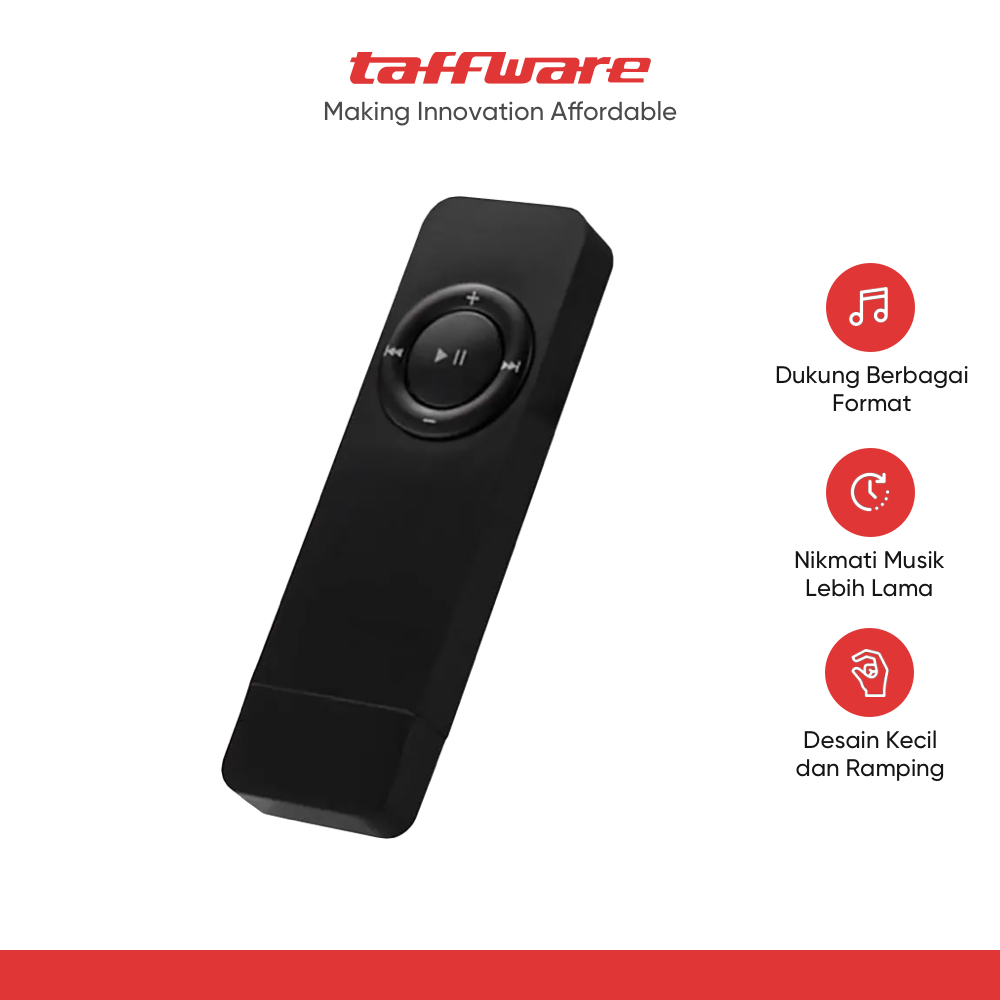  TaffSTUDIO MP3 Player Portable Mini USB 2.0 IRS9