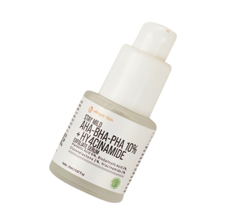 eBright Skin Stay Mild AHA-BHA-PHA 10% + Hy4cinamide Exfoliate Serum 1