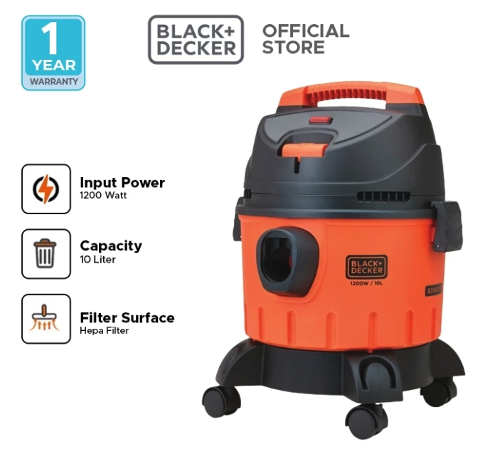 Stanley Black & Decker Black+Decker Vacuum Cleaner with Filter BDWD10