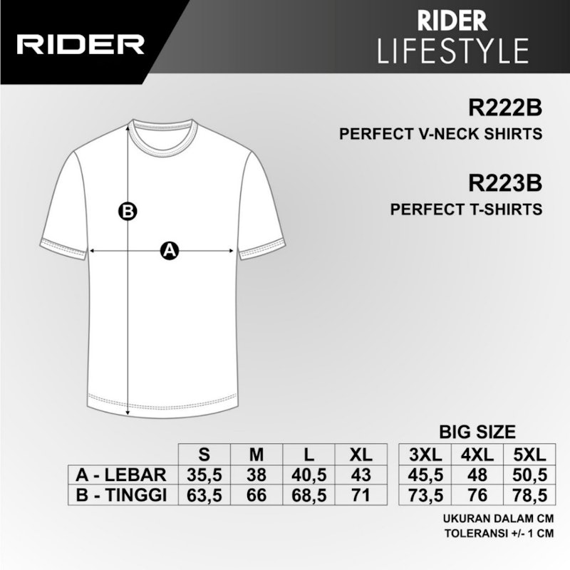 Rider Kaos Dalam Pria V-Neck 4