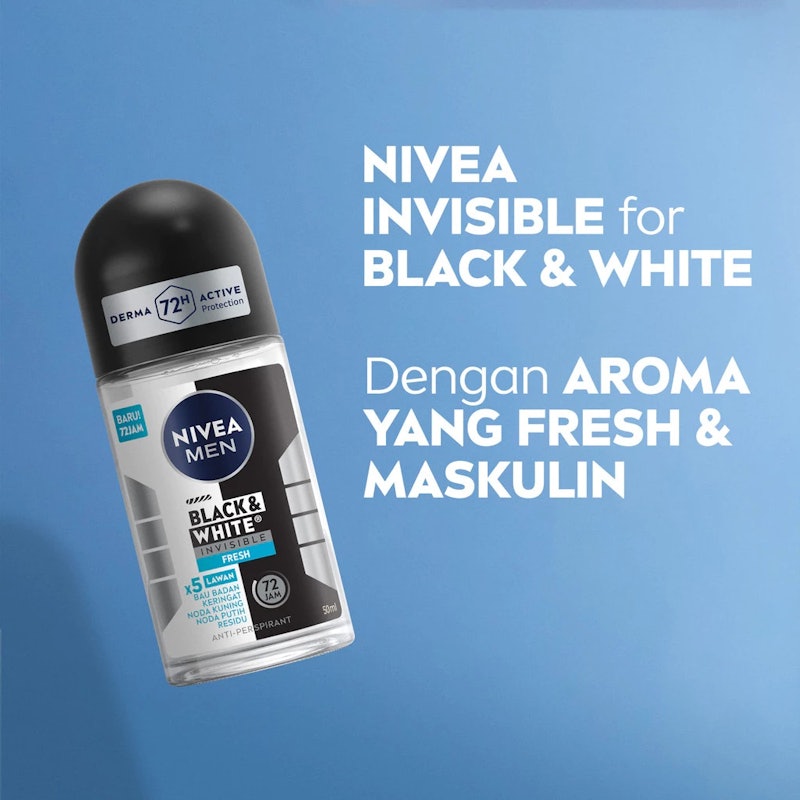 MEN Black & White Invisible Fresh 2
