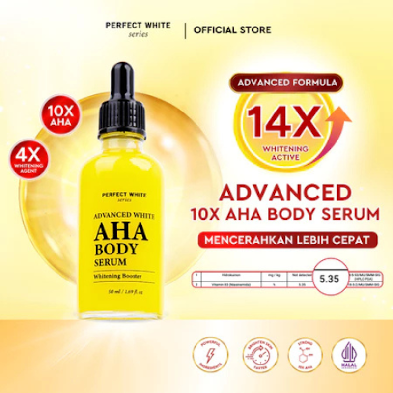 PERFECT WHITE Advanced AHA Body Serum Whitening Booster 2