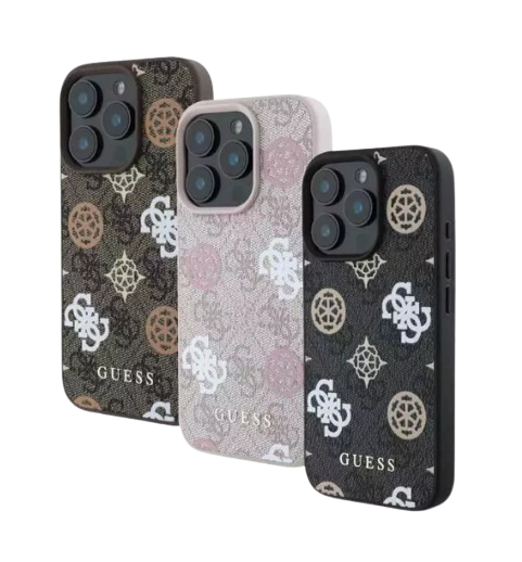 Guess Case iPhone 16 Series Magsafe PU Peony 4G BG