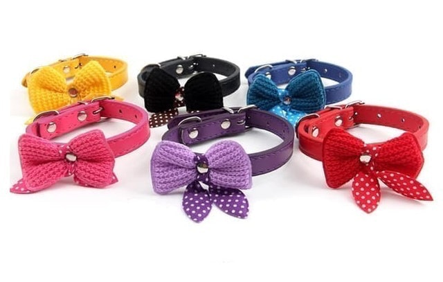  Kalung Anjing Kucing Pita Mini
