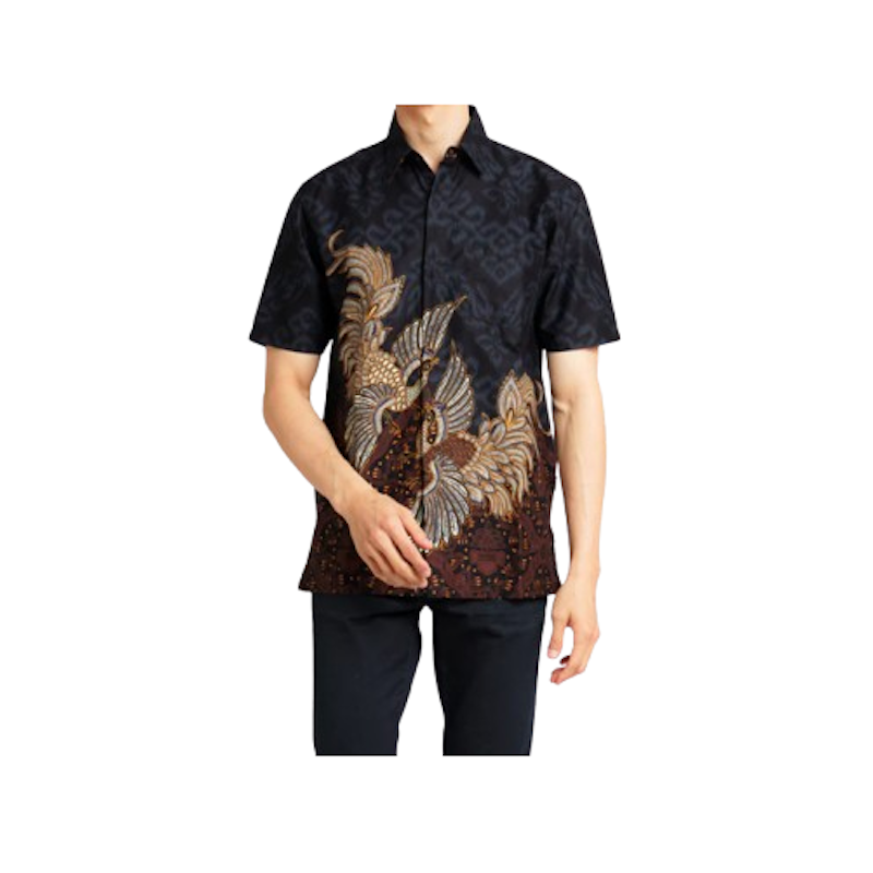 Hadinata Batik Premium Kemeja Pendek Superfine Rajendra Rihana 1