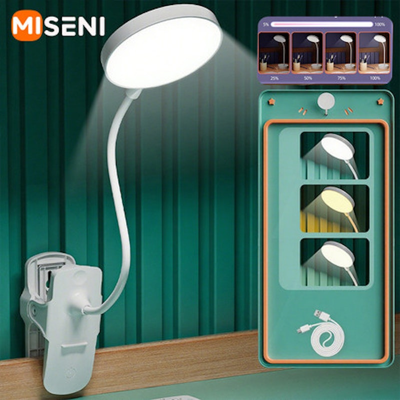 MISENI Lampu Belajar Klip On 2