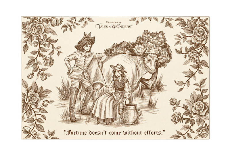 Postcard The Milkmaid 1