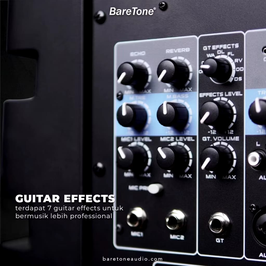 Max Elektronik BareTone Audio Portable Speaker 15 Inch MAX15NB