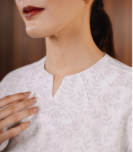 Busana Inti Adyatma Sejahtera  Batik Adyatma Myra White Dress