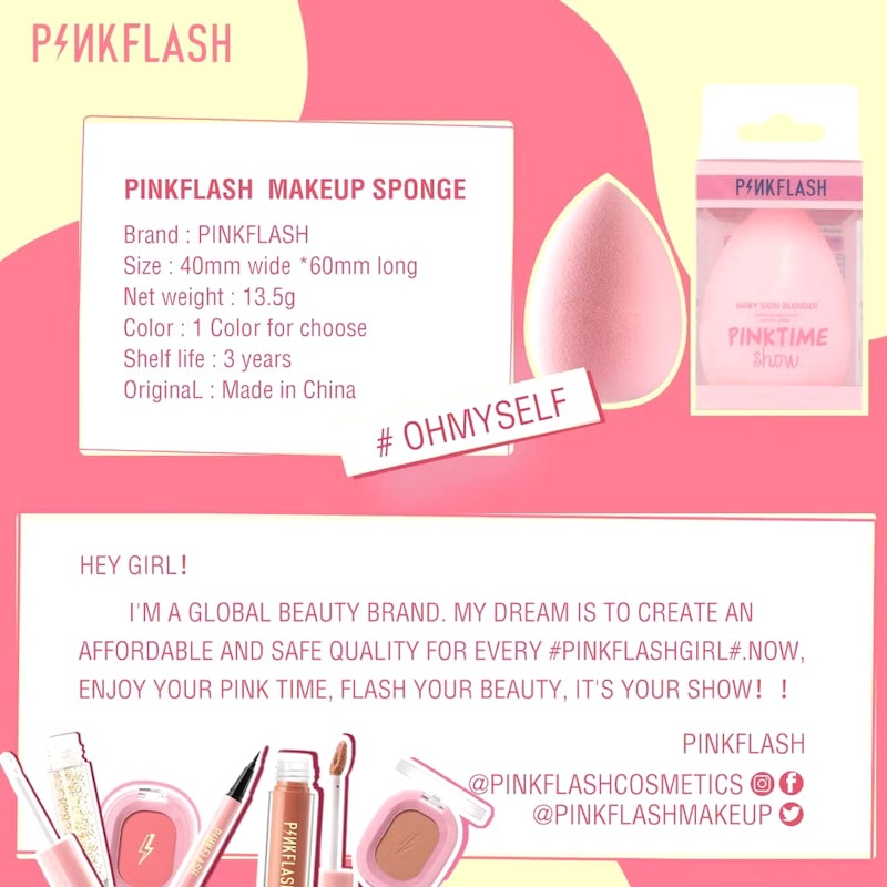 PINKFLASH #OhMyPuff Make Up Beauty Sponge