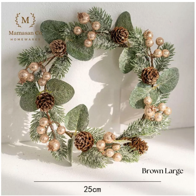  Mamasan Co Homeware Christmas Wreath Decoration  CMH0004 