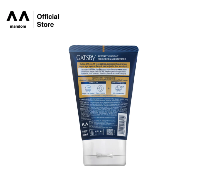 Mandom Indonesia Gatsby Aesthetic Bright UV SPF 50+ PA ++++