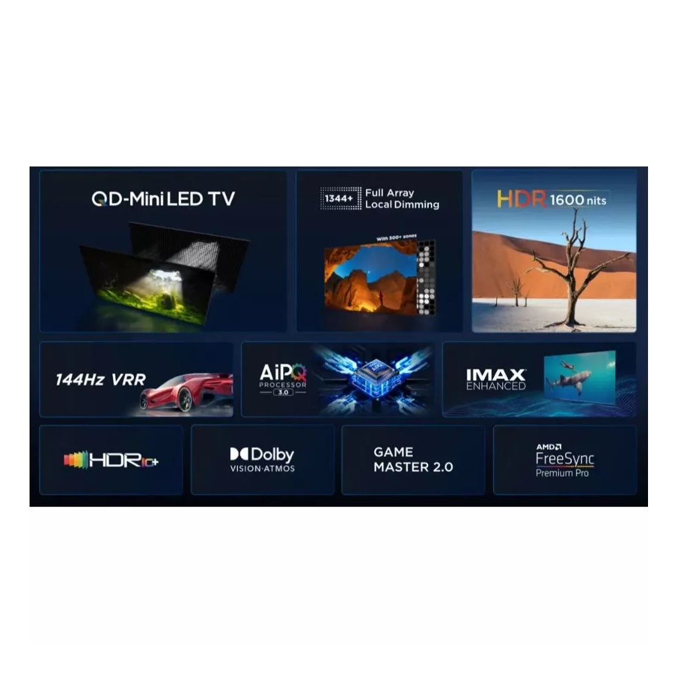 TCL Technology TCL 85 inch QD-Mini LED 4K UHD Google TV C755