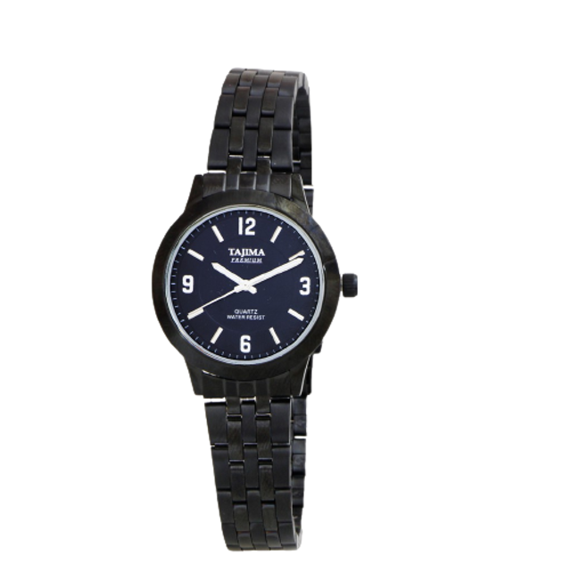 Jam Tangan Premium Wanita Black Band ｜ 3061 L