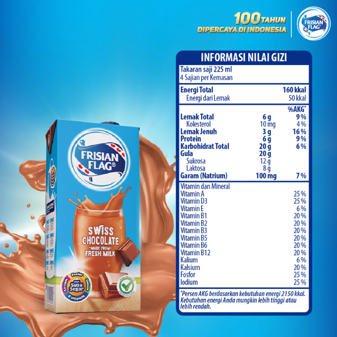 Frisian Flag Indonesia Frisian Flag Purefarm Swiss Chocolate 946 ml