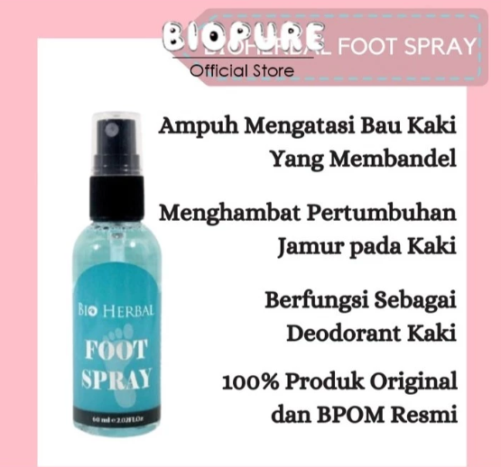 Bio Herbal Indonesia Biopure Bio Herbal Foot Spray