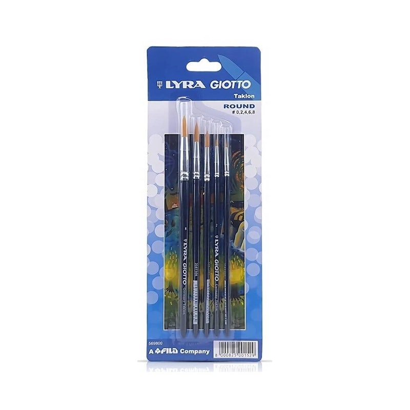 LYRA Set Taklon Round Brush 1