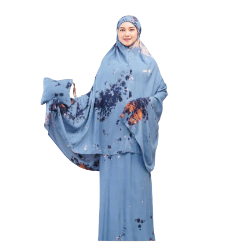 Abizard Mukena Bali Dewasa Rayon Premium Motif Tye Dye 1