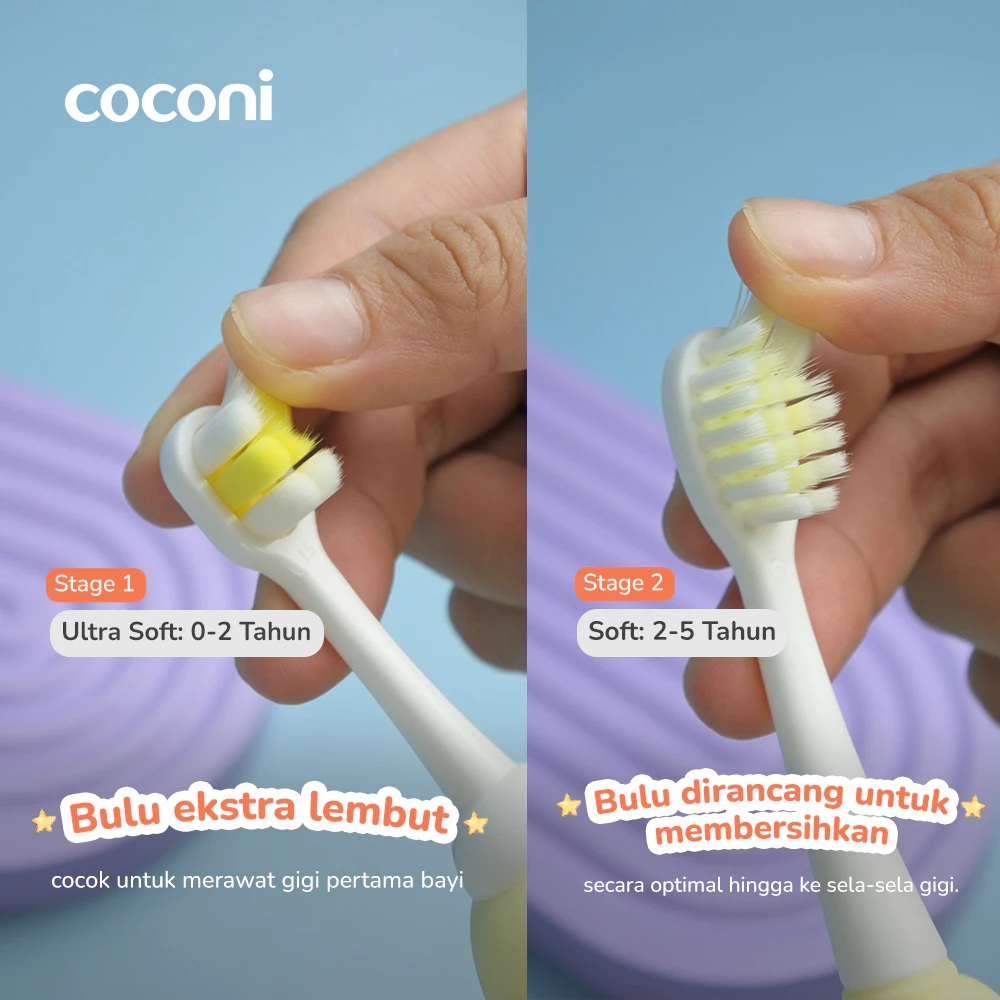 Kenson Multibrand Globalindo COCONI Super Soft Toothbrush Stage 1