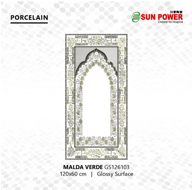Sun Power Lantai Motif Sajadah Masjid Malda Series 3