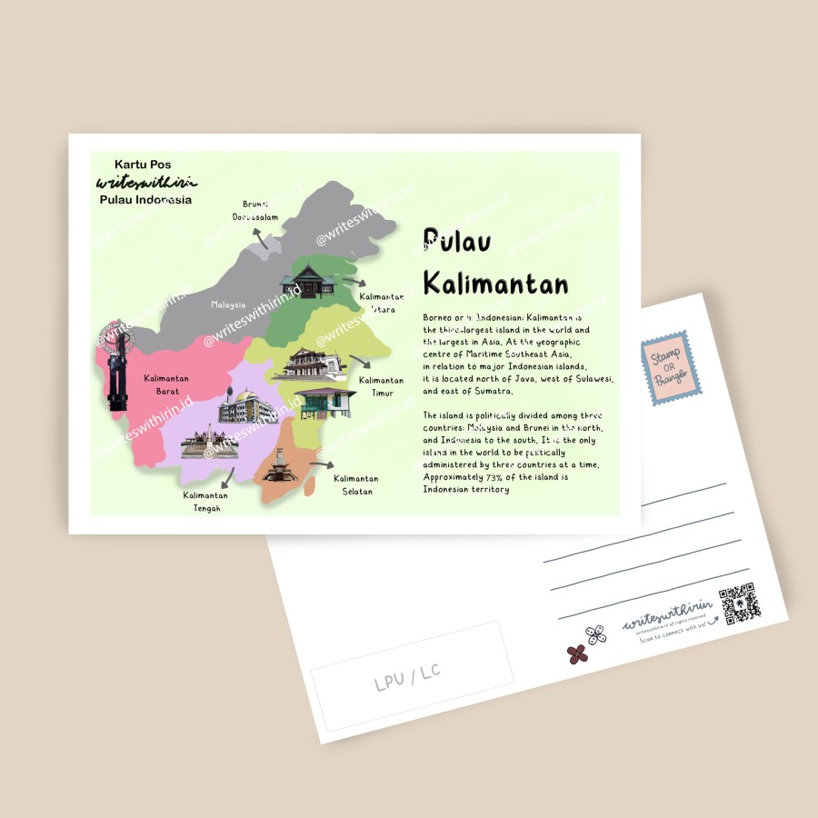 writeswithirin Kartu Pos Penpal Pulau Indonesia