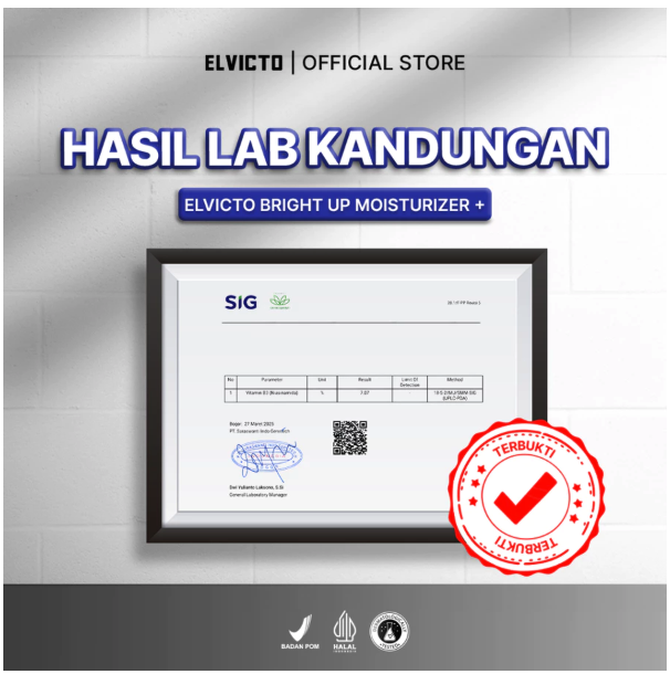 Indonesia Premium Goods ELVICTO Bright Up Moisturizer+