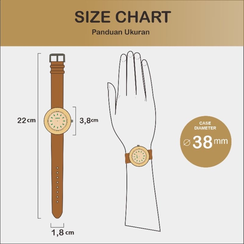 Wodco Jam Tangan Kayu Wanita Srikandi