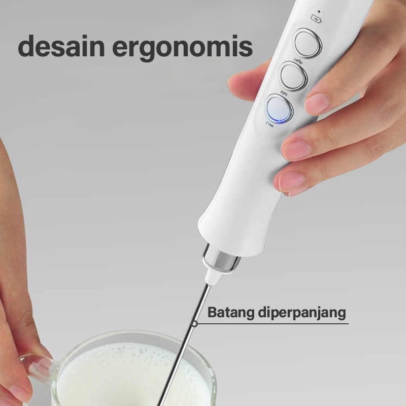  KAIKKI Electric Milk Frother 